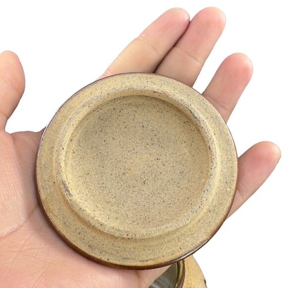 VTG Hand Painted Covered Dish Jewelry Storage Box Mexico Hand Painted Butterfly - Picture 6 of 12